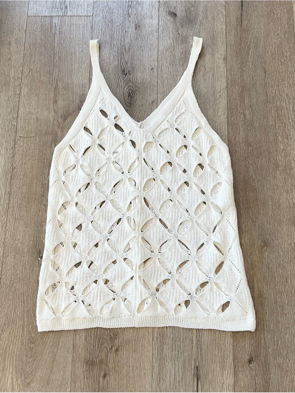 Free People Free-est Tunique Tansy Cable Knit V-Neck Sweater Size Medium NWT